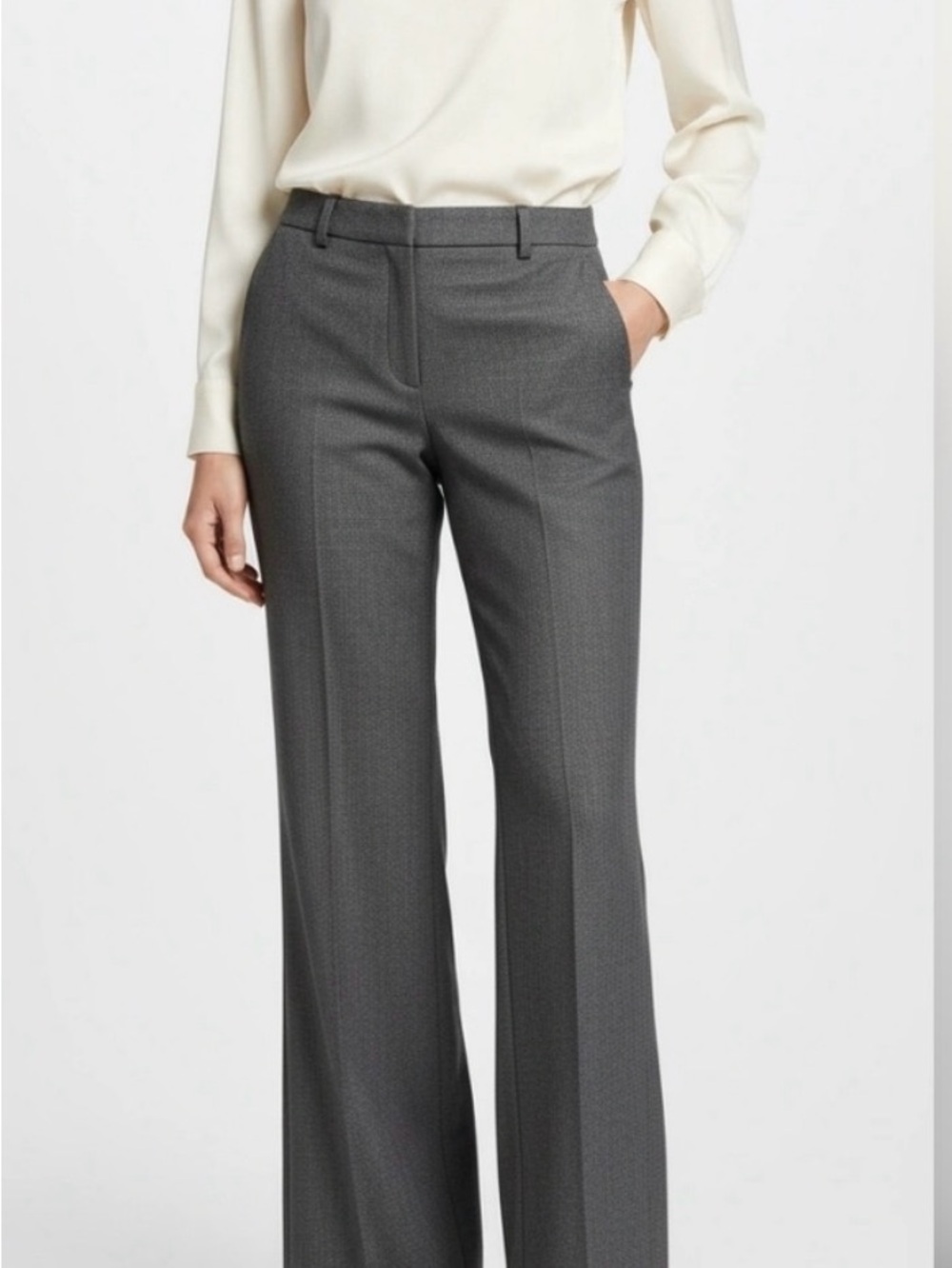 Worthington Charcoal Gray Modern Fit Pants Size 14